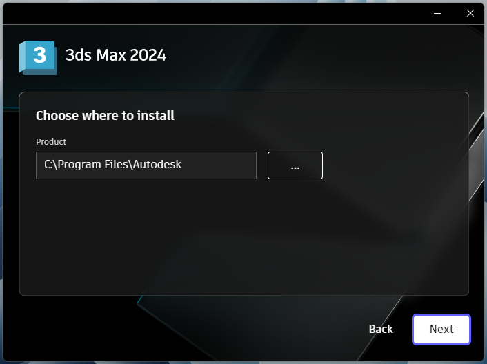 3ds_Max_2024_5.png Выбор папки установки 3ds Max 2024 в установщике