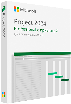 Microsoft Project 2024 Professional с привязкой